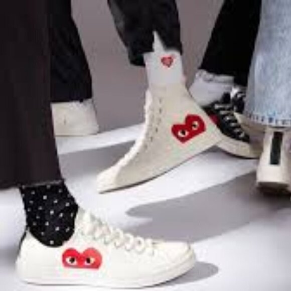 NWT  Comme Des Garçons Converse Man Shoes Size 10 - Picture 1 of 10